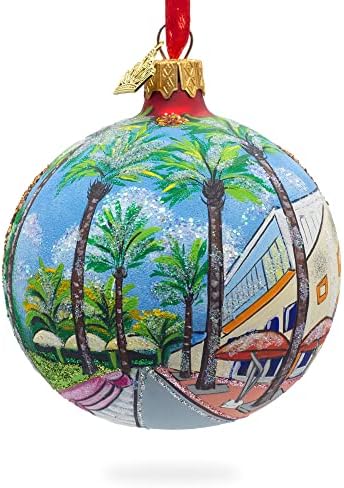 לינקולן כביש, מיאמי, פלורידה, ארהב זכוכית כדור חג המולד קישוט 3.25 סנטימטרים