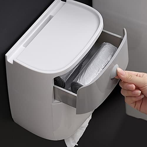 מחזיק גליל שירותים WYKDD מחזיק מגבת נייר אטום למים קיר רכוב נייר נייר עמד