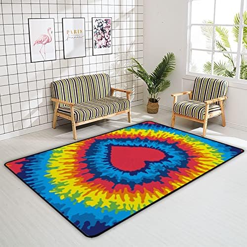 Xollar 72 x 48 בשטיחים גדולים של ילדים שטיחים בלב עניבת קשת עניבה צבע משתלת רכה פליימאט שטיח פליימט לחדר