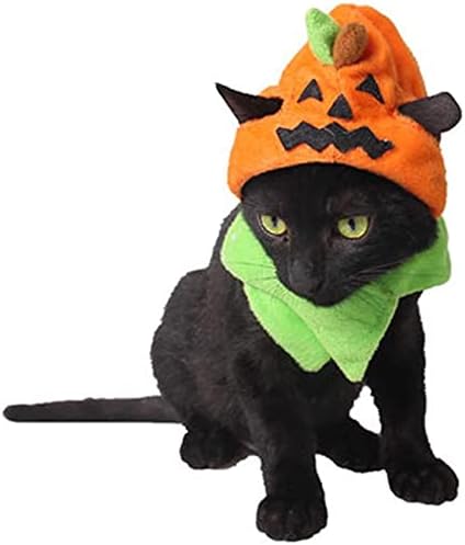 חתול כלב ליל כל הקדושים דלעת כובעי חתול כלב כובע לחיות מחמד מסיבת פסטיבל קוספליי תלבושות כובע קיטי חתול צווארון