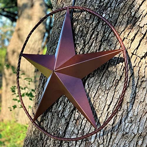 כוכב אסם Ecorise - כוכבי מתכת עבור כוכבי טקסס חיצוניים אמנות כפרית וינטג 'קאנטרי מערבי בית חווה בית קיר