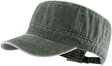 לנגזן יוניסקס מתכוונן כותנה צבא כובע קלאסי צוער כובע צבאי שטוח למעלה בייסבול כובע עבור חיצוני ספורט ופעילויות