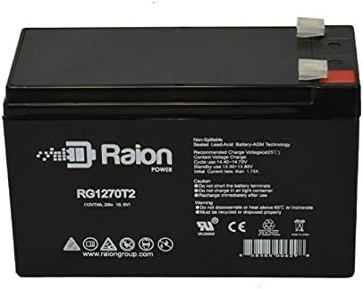 RAION POWER 12V 7AH החלפת AGM סוללת ULTRATECH UT-1270-10 חבילה