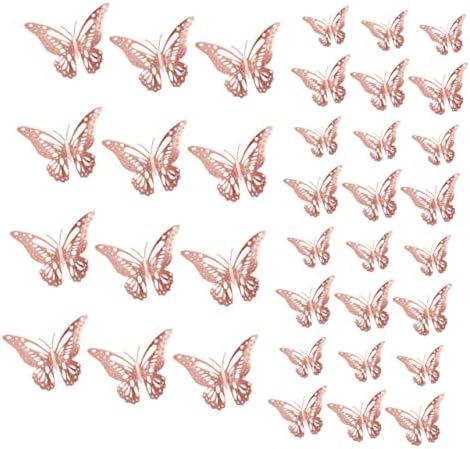 חצר 180 יחידות מדבקת נרחב-דביק דקור פרפרים קישוטי מדבקות מיני משתלת פרפר ד עדין חתונה מעודן אגרטל פרימיום