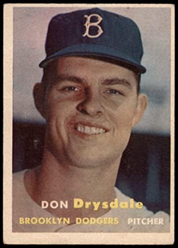 1957 Topps 18 דון דריסדייל ברוקלין דודג'רס VG Dodgers