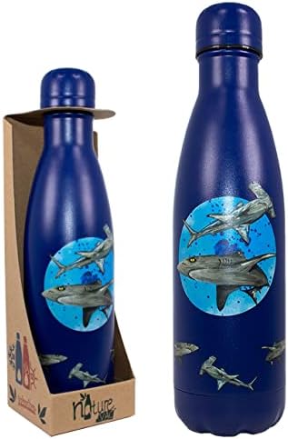 NatureVac - כריש מ- Deluxebase. בקבוק בקבוק אבק נטול חוזר של BPA BPA לשימוש חוזר
