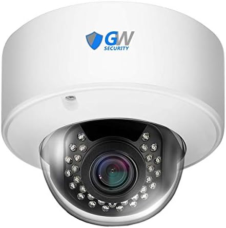 GW Security 16 ערוץ 4K NVR 5MP מערכת מצלמות אבטחה מקורה חיצונית - 16 x כיפה 5MP 1920p אטום מזג אוויר 2.8-12