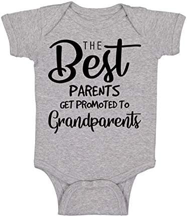 לבוש מצחיקים ההורים הטובים ביותר מקודמים לסבא וסבתא הריון חמוד הכרזת תינוק
