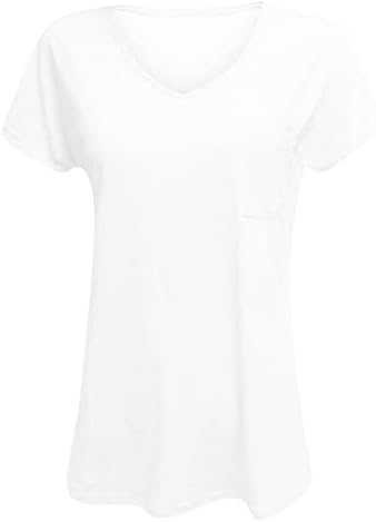 חולצת נערות נערות סתיו קיץ שרוול קצר 2023 ביגוד נץ כותנה צוואר רופף חולצה חולצה מזדמנת לחולצה