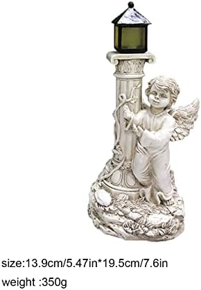 עמוד רומי מלאך פסל גן צלמית פסלי אנרגיה סולארית מנורת אור פסחא שולחן קישוטים