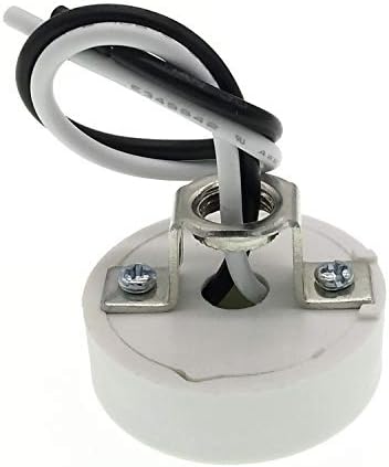 שקע פלסטיק ללא מפתח גו 24 עם סוגר, מחזיק מנורת בסיס דו-סיכה עם טוויסט בסיס ומנעול עם חוט 5.9