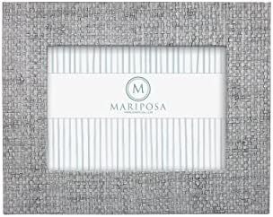 Mariposa חיוור-אפור-פו פו דשא 5x7 מסגרת 5x7