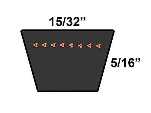 D&D PowerDrive EAM8620A חגורת החלפת מנוע פורד, גומי