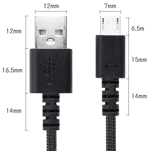 FSC USB 2.0 A-MALE ל- Micro B כבל כבל עמיד מאוד לטעינה במהירות גבוהה ותקשורת 5V 56KΩ אנטי-פריצה,