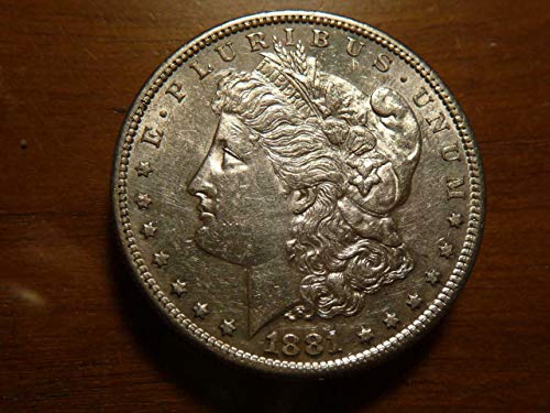 1881 S Morgan Silver Dollar 1 $ בערך לא מחולק
